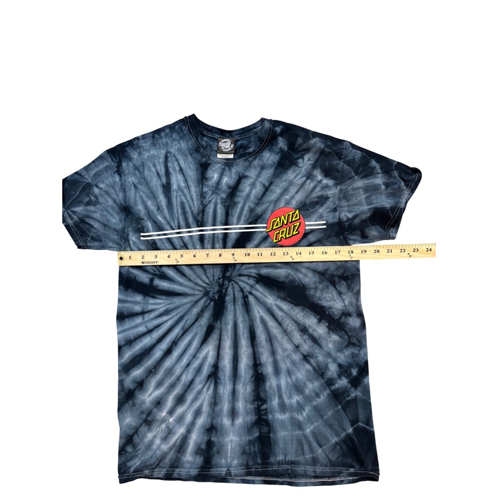 Santa Cruz Tie Dye T Shirt Men's Medium Swirl Logo Skateboarding - Picture 2 of 7